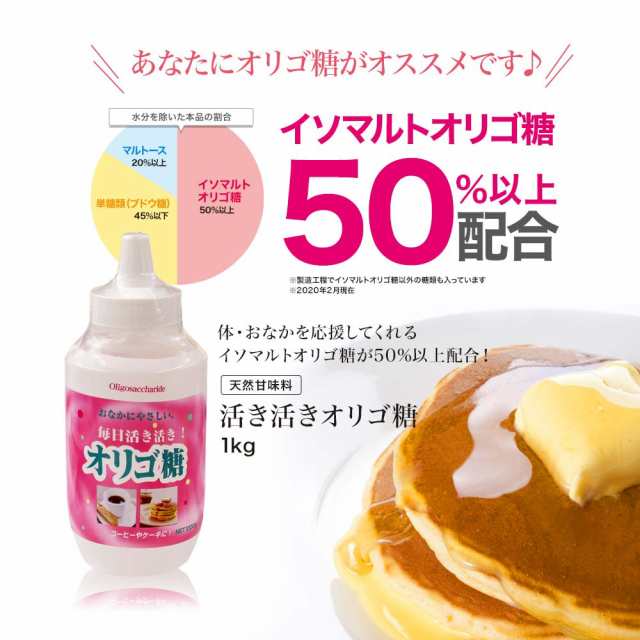 訳あり 活き活きオリゴ糖 1 000g 賞味期限22年1月以降 送料無料 宅配便 オリゴ糖 1kg オリゴ糖シロップ 日本製 腸活 アウトレッの通販はau Pay マーケット 健康食品と馬油専門店 ユウキ製薬