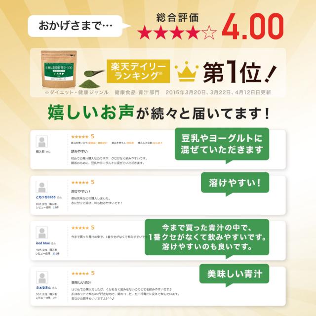 4種の国産青汁100 100g×36個セット 約720〜1188日分 送料無料 宅配便 | 青汁 あおじる 明日葉 アシタバ あしたば ケール けーる 大麦若葉 桑葉 桑の葉 桑葉青汁 ドリンク 野菜不足 ダイエット 粉末 男性 女性 子供 美味しい 国産 美容 こども まとめ買い_19