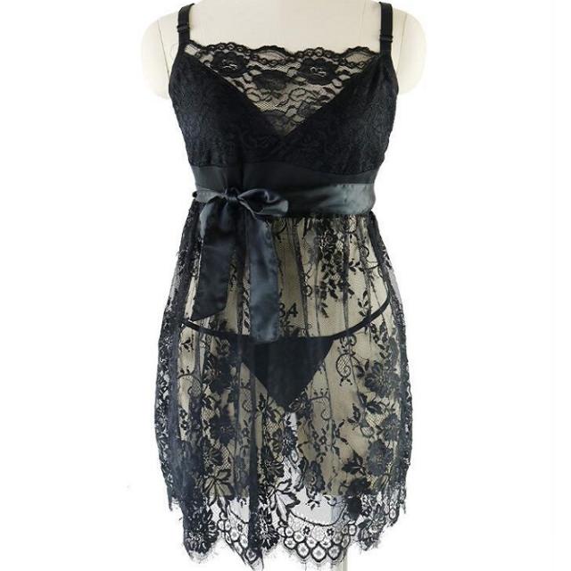 Xl003 大きいサイズ メッシュ レース りぼん ワンピース ベビードール ショーツ セット ネグリジェ セクシー ランジェリー ハイレグ コスの通販はau Pay マーケット Onze11