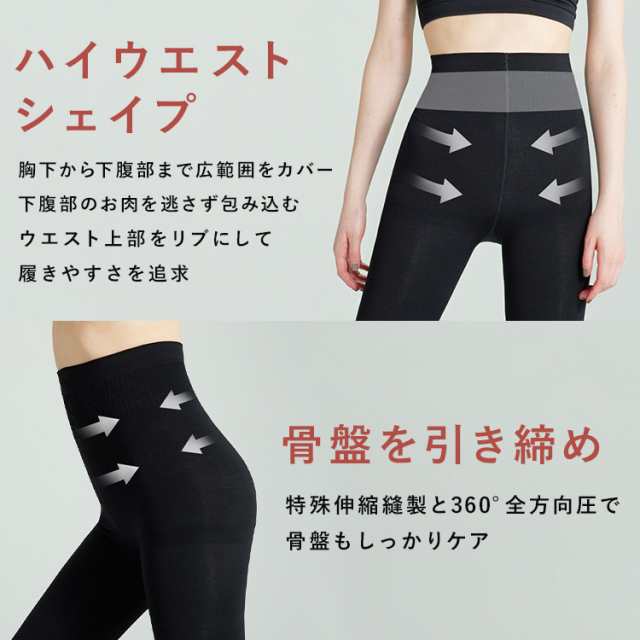 着圧レギンス ハイウエスト ダイエット 補正下着 着圧スパッツ