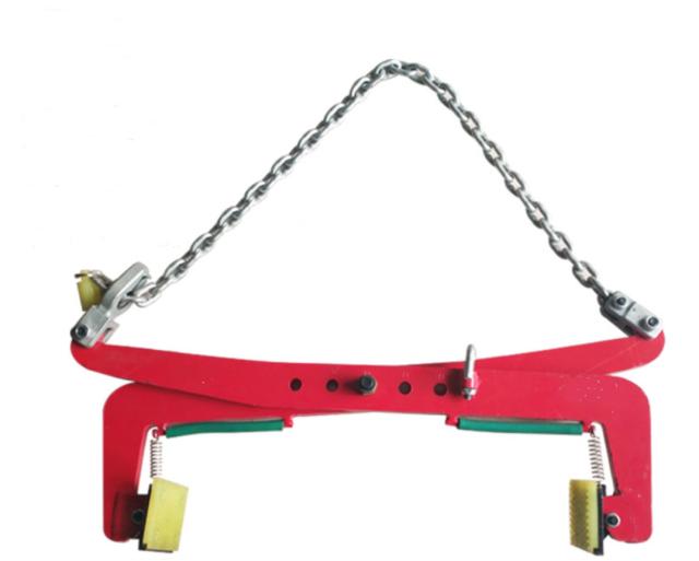 吊り具 木材クランプ 石材クランプ　500kg　0.5t　　クランプ　墓石　吊り具　吊具　はさむ　つかむ 最大開口幅810mmの通販は