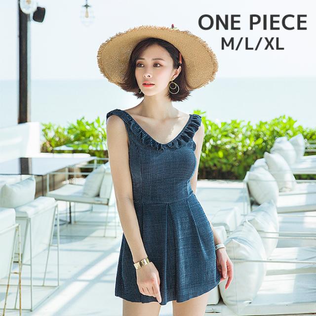 水着 ワンピース モノキニ レディース シンプル フリル ハイウエスト 体系カバー オトナ女子 ママ水着 ミセス M L おしゃれ かわいい ネの通販はau Pay マーケット 東和モール