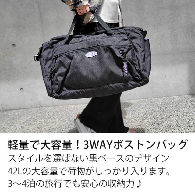 ANAP R+S アナップ ボストンバッグ トラベル 3WAY 42L_1