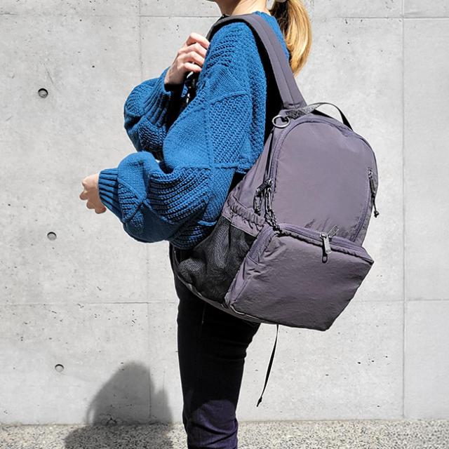 Healthknit Product シンプル リュックサック リュック A4 大容量 ポケット多め ライトデイパック バックパック 旅行 通勤 通学 おしゃれ 18L マザーズバッグ ブラック_8