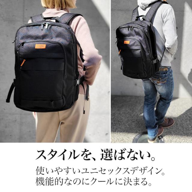 リュック リュックサック テープ 30L 旅行 メンズ レディース ユニバーサルオーバーオール UNIVERSAL OVERALL ミリタリー 黒 大容量_7