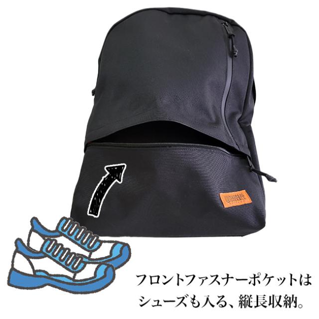 リュック リュックサック ラウンド 15L スポーツ メンズ レディース ユニバーサルオーバーオール UNIVERSAL OVERALL ミリタリー 黒 シンプル_3
