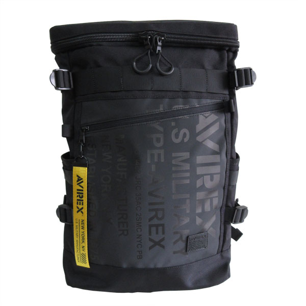 リュック AVIREX アビレックス　アヴィレックス スクエアリュック リュックサック  撥水　サイドポケット サイドファスナー リュック AVIREX アビレックス アヴィレックス スクエアリュック