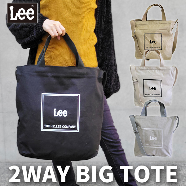 Lee リー 2WAY ビッグ トートバッグ ショルダーバッグ ショルダートート キャンバスの通販は 5,390円