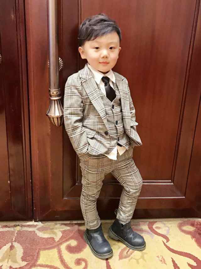 子供スーツ 3点セット 子供服 フォーマルスーツ 男の子 舞台衣装 大きいザイズ セットアップ キッズスーツ スーツ スーツセット おしゃれ