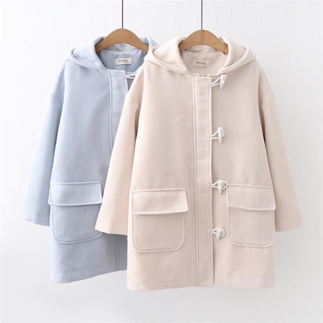 中綿ダッフルコート 厚手 秋冬 無地 通勤 コート フード付き レディース ダッフルコート 秋冬 ミディアム丈 アウター あったか M Lの通販はau Pay マーケット Srs