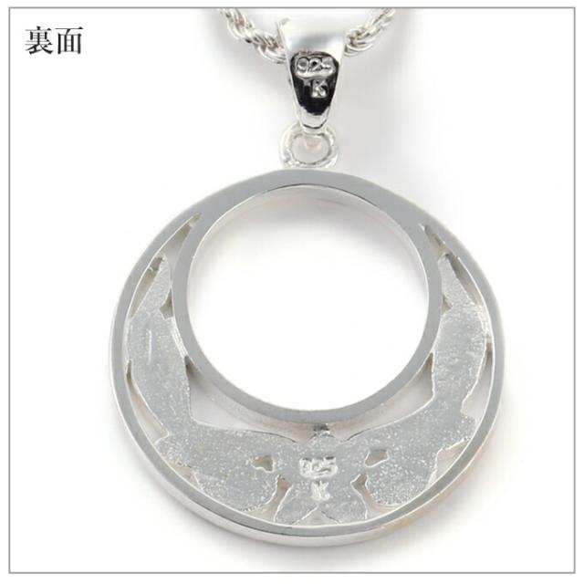 ハワイアンジュエリー ネックレス 【チェーン付き】 シルバー925 | サークル型 円 丸 プルメリア 波 スクロール 透かし メンズ レディース プレゼント 誕生日 記念日  【送料無料】 おしゃれ 人気 ハワジュ カップル ギフト  モアナ バーゲン lmaハワイ バレンタインの通販は