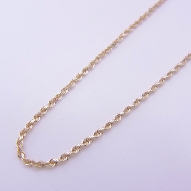 LONO ロープチェーン Rope030 45cm 14K 14金 イエローゴールド ピンク