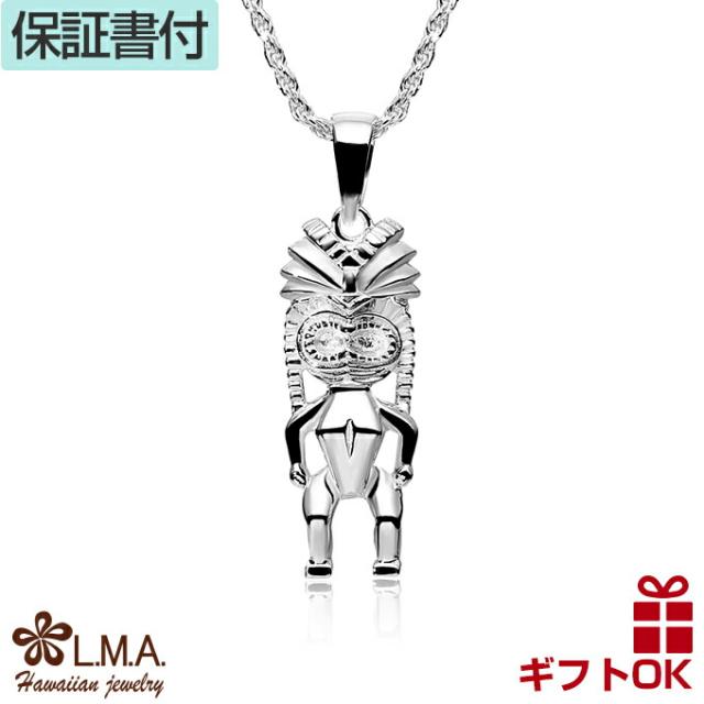 ハワイアンジュエリー ネックレス ペンダント トップ ヘッド シルバー925 TIKI ティキ キー お守り 守り神 メンズ レディース プレゼント ハワジュ 送料無料 カップル ギフト  モアナ lmaハワイ バレンタインの通販は 7,304円