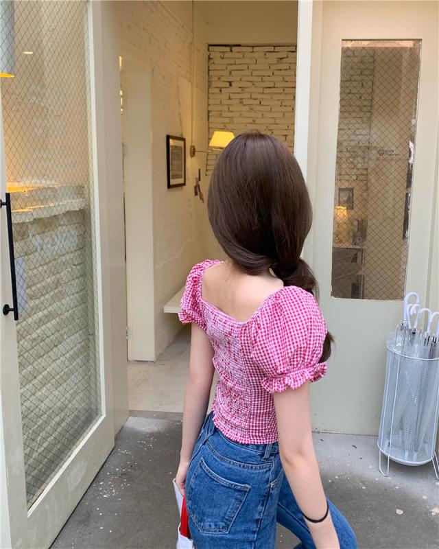 ss トップス ブラウス Tシャツ ギンガムチェック オフショル 3色 オルチャン 韓国ファッション プチプラ Taの通販はau Pay マーケット Ar33 アルミミ