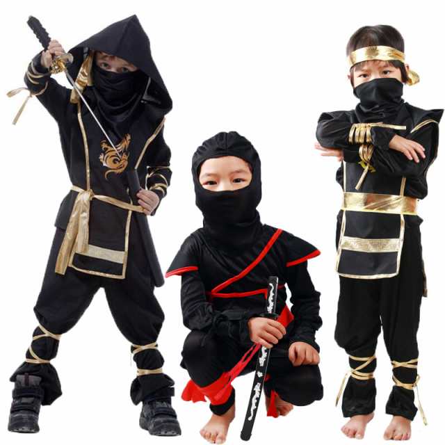 期間限定販売 ハロウィン 仮装 男の子 忍者 コスプレ衣装 キッズ 子供用 コスチューム 上下セット Cosplay 子供仮装に変身 M303の通販はau Pay マーケット Angelmom