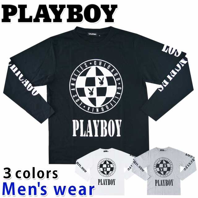 メール便送料無料 Playboy プレイボーイ 長袖 Tシャツ Sppb b メンズ プリント グッズ 雑誌の通販はau Pay マーケット セレクトショップhobbys