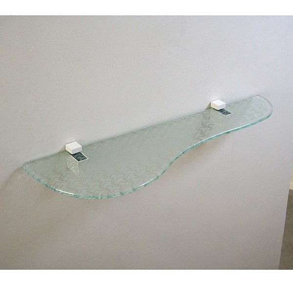 DOLLE インテリアガラス棚　〈ペアー模様〉  600×180×8mmの通販は 5,060円