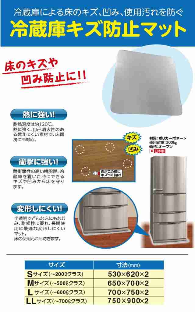 冷蔵庫キズ防止マットMサイズ(〜500lクラス) 冷蔵庫 冷蔵庫キズ防止マットMサイズ(〜500lクラス) 冷蔵庫