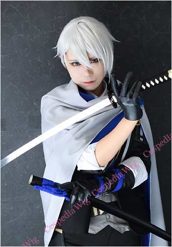 刀剣乱舞 山姥切長義 風 ウィッグ　キャラウィッグ　コスプレウィッグ　フルウィッグ　コスプレ　耐熱｜au PAY マーケット