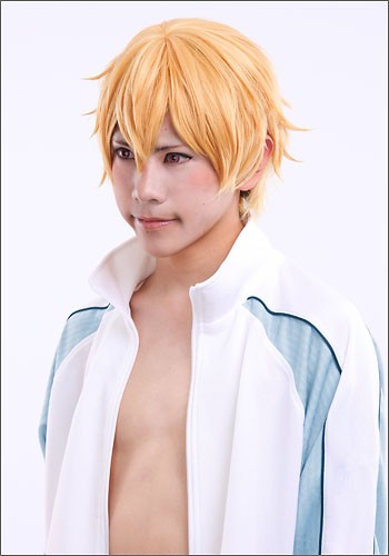 Free! 葉月 渚 風 ウィッグ　キャラウィッグ　コスプレウィッグ　フルウィッグ　コスプレ　耐熱｜au PAY マーケット