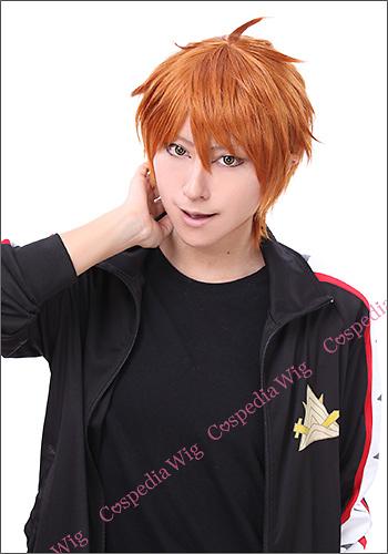 Free! 御子柴 百太郎 風 ウィッグ　キャラウィッグ　コスプレウィッグ　フルウィッグ　コスプレ　耐熱の通販は 5,891円