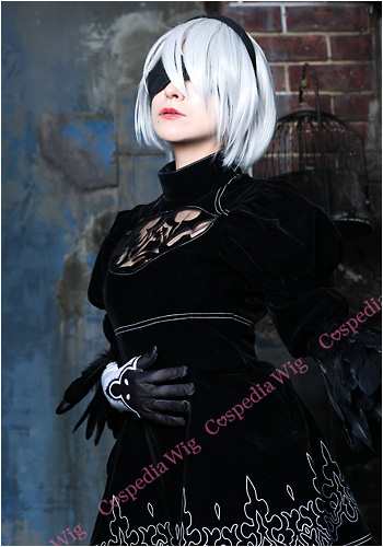 ニーア オートマタ 2B 風 ウィッグ キャラウィッグ コスプレウィッグ フルウィッグ コスプレ 耐熱の通販はau PAY マーケット - コスペディア ウィッグ | au PAY マーケット－通販サイト