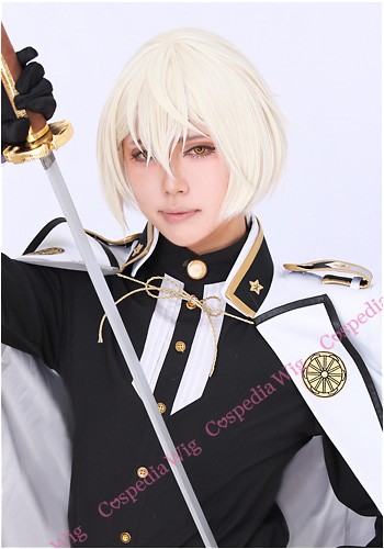 刀剣乱舞 髭切 風 ウィッグ　キャラウィッグ　コスプレウィッグ　フルウィッグ　コスプレ　耐熱｜au PAY マーケット