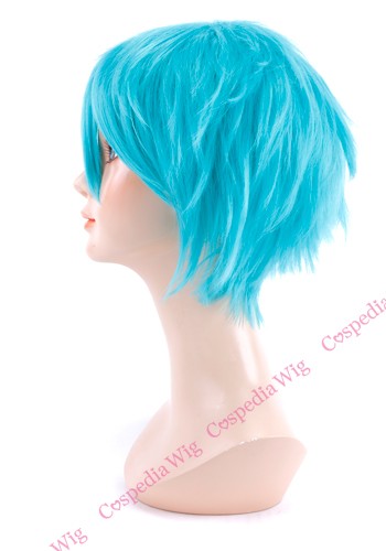 【即納】ツンツンショート　エメラルドグリーン　ショート コスプレウィッグ コスプレ ウィッグ wig コスウィッグ 耐熱 ハロウィン