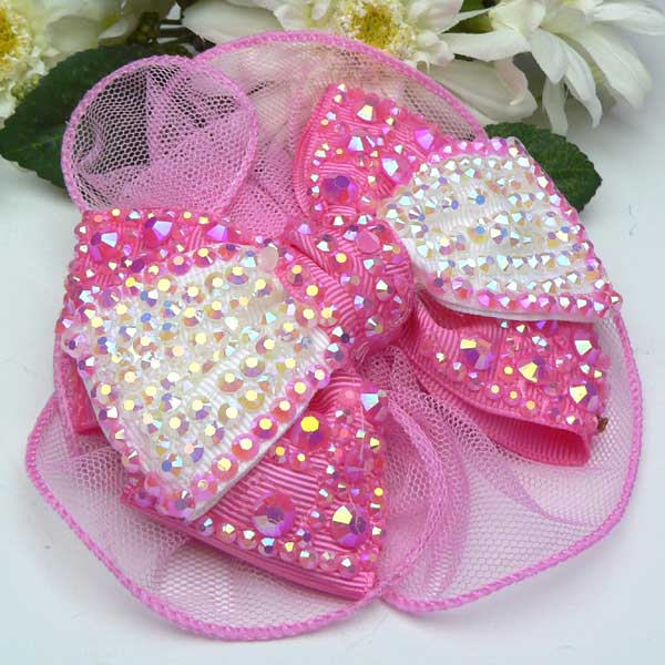 レビューで10 ポイント ヘアアクセサリー バレッタ キッズ 子供 女の子 髪飾り リボン ラインストーン バレエ バレエ用品の通販はau Pay マーケット パールパティ