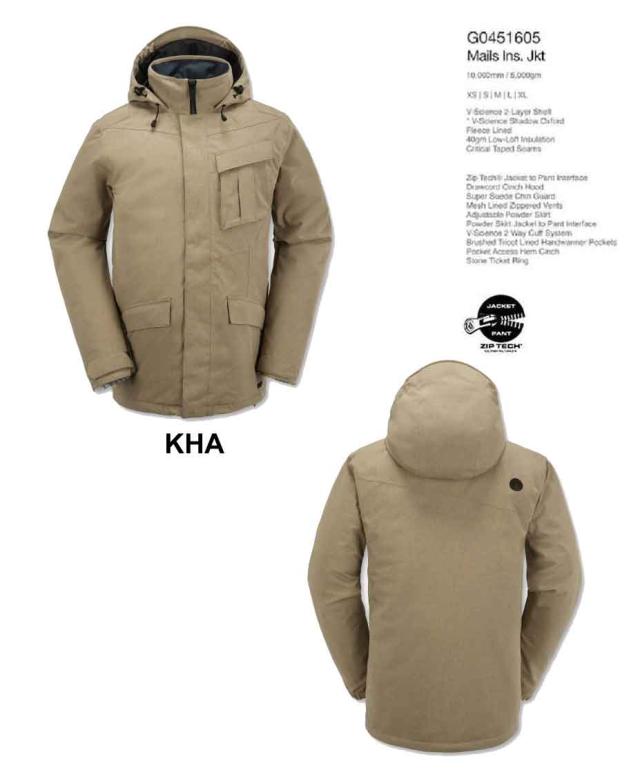 volcom mails insulated jacket