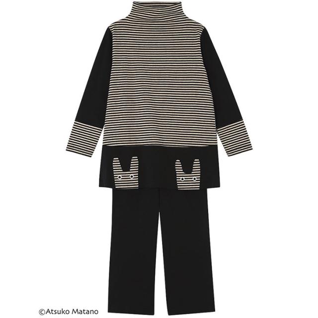 中わた入りあったか素材★Lサイズ　マタノアツコ　パジャマ　PI色 中わた入りあったか素材☆Lサイズ マタノアツコ パジャマ PI色 楽天