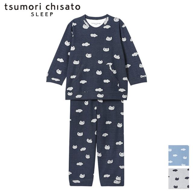 ツモリチサト tsumori chisato ワコール wacoal パジャマ ルームウェア 部屋着 半袖 ネコの顔や曇の柄 ツモリチサトスリープ UDX218