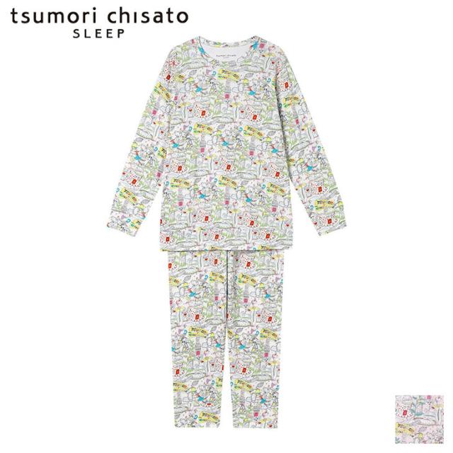 ツモリチサト tsumori chisato ワコール wacoal パジャマ ルームウェア 部屋着 長袖 不思議の国の住人達 ツモリチサトスリープ 寝間着 秋冬 UDX595