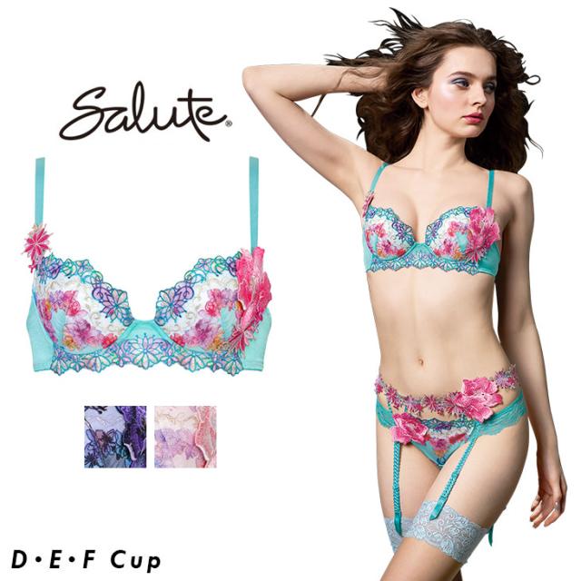 サルート Salute ブラジャー プッシュアップブラ 3/4 DEFカップ 下着 ランジェリー ワコール Wacoal 50シリーズ BTJ450