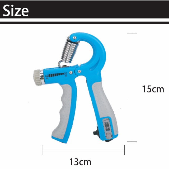 ハンドグリップ カウンター付き 握力 トレーニング 筋トレ エクササイズ リハビリ フィットネス ジム 10kg ～ 60kg 調整可能  送料無料の通販はau PAY マーケット - INTER ROUTE