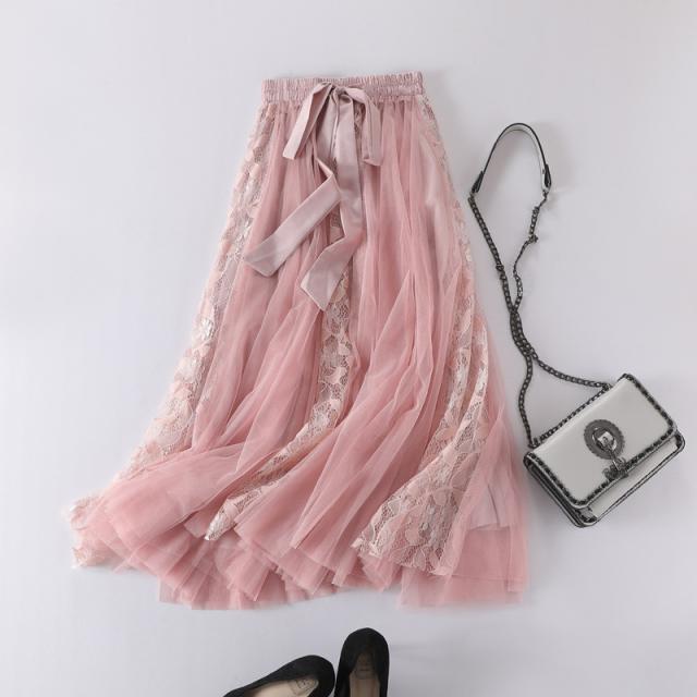 シフォンスカート ひざ丈スカート スカート シフォン レーススカート レース フレアスカート フレア ボトムズ レディースの通販はau Pay マーケット ココローズ