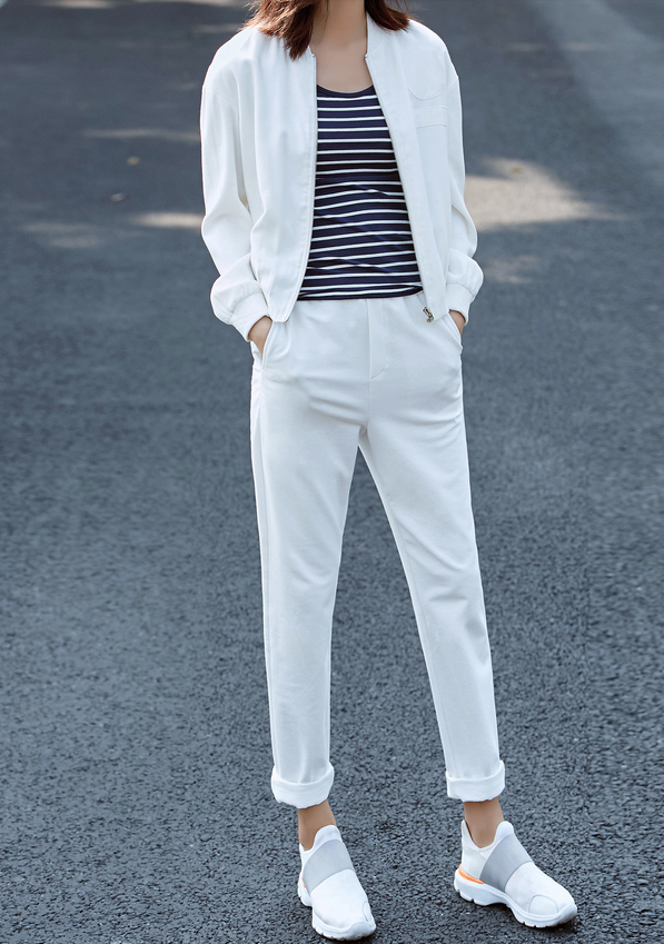 ハイウエスト 9分丈 センタープレス スラックス オシャレ かわいい デート 春 夏 人気 コーデの通販はau Pay マーケット Happiness Shop