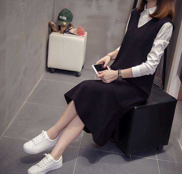 全4色 ニット ジャンパースカート ワンピース マーメイドライン フリル Vネック デート きれいめ おしゃれ 秋 冬 人気 新作 コーデの通販はau Pay マーケット Happinessshop Au Pay マーケット店