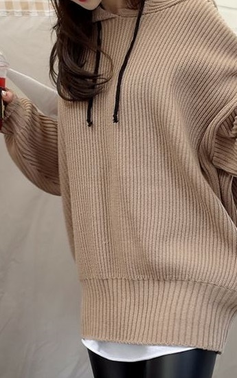 ニット パーカー プルオーバー ラグランスリーブ ゆったり 大人 カジュアル 可愛い オルチャン コーデ 秋 冬 韓国 人気 新作の通販はau Pay マーケット Happinessshop Au Pay マーケット店