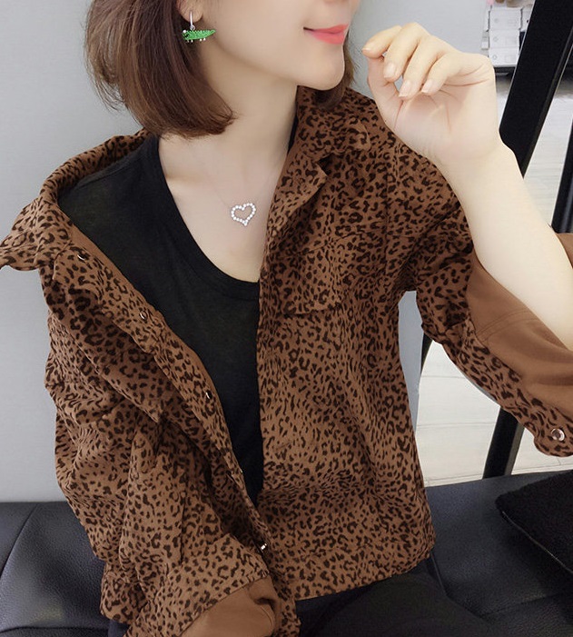 レオパード柄 ジャケット Gジャン オーバーサイズ スタイリッシュ おしゃれ 休日 秋新作 アニマル柄 レディース ヒョウ柄 豹柄 の通販はau Pay マーケット Happinessshop Au Pay マーケット店