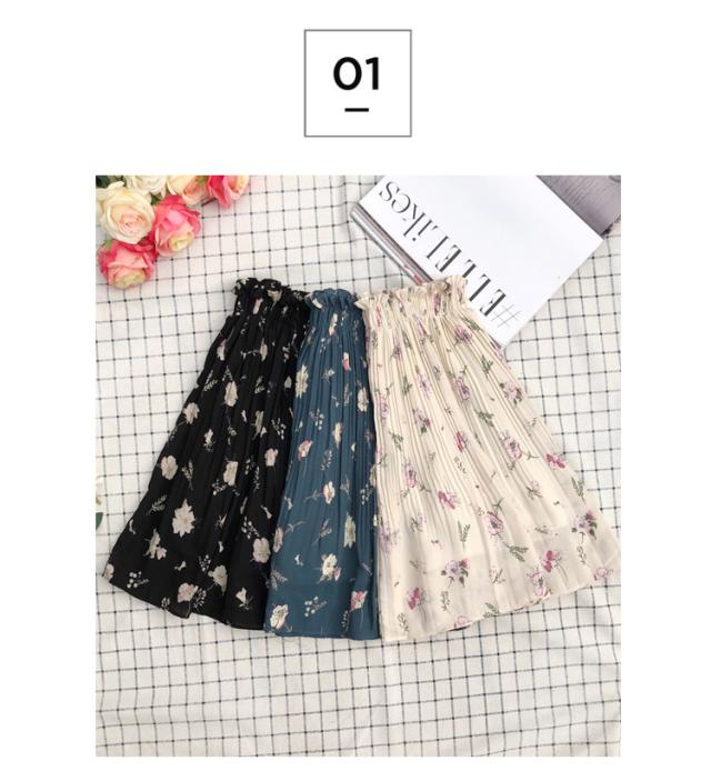 シフォン プリーツスカート 花柄 お洒落 かわいい デート 人気 コーデの通販はau Pay マーケット Happinessshop Au Pay マーケット店