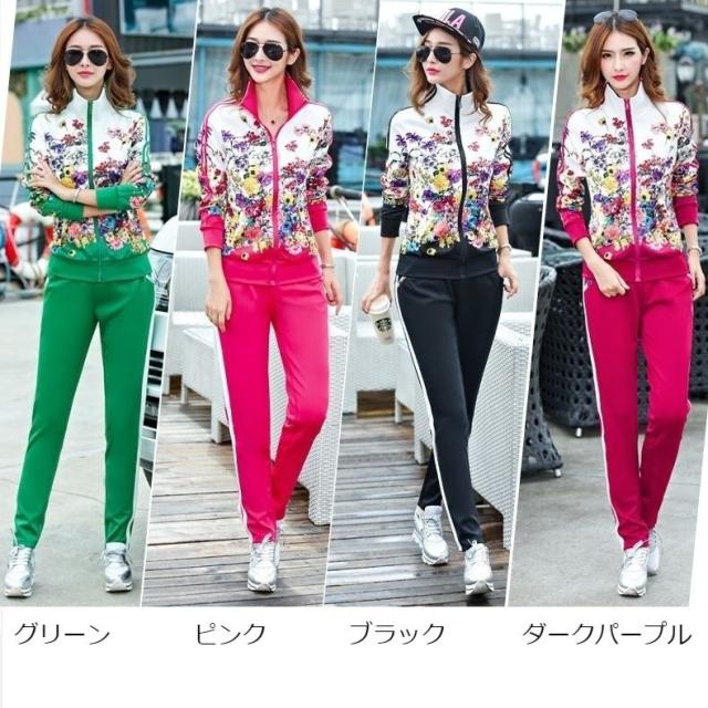 セットアップ スウェット パｰカー ジャージ スエット 上下セット 花柄 レディース スポーツウェア 長袖 大きいサイズの通販はau Pay マーケット Happinessshop Au Pay マーケット店