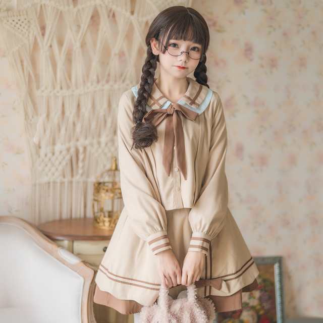 セットアップ セーラー服 長袖 トップス スカート セット ワンピース風 ゆめかわいい お揃い 双子コーデ 衣装 発表会の通販はau Pay マーケット Happinessshop Au Pay マーケット店