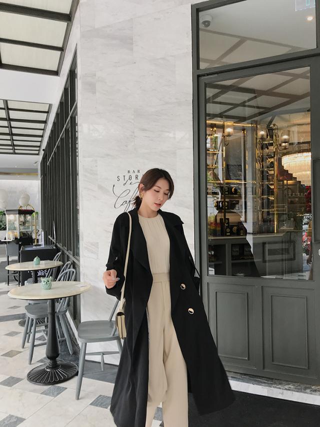 トレンチ レディース コート トロンチ アウター ジャケット とろみ 春 くすみカラー ナチュラルカラー ロング丈 着回しの通販はau Pay マーケット An Allure レディース ファッション