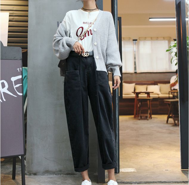 デニム パンツ レディース ジーンズ ジーパン ゆったり ラフ カジュアル 大人 ママコーデ ストレッチ ブラックの通販はau Pay マーケット An Allure レディース ファッション