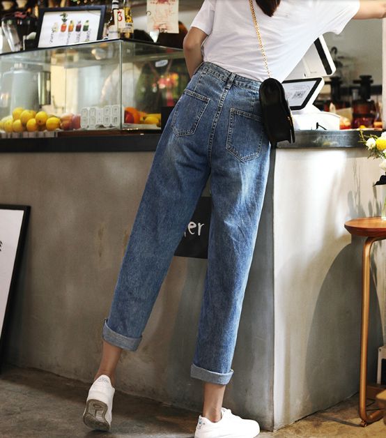 デニム パンツ ジーンズ ジーパン ボトムス レディース ロールアップ ゆったり ストレート カジュアル ボーイッシュの通販はau Pay マーケット An Allure レディース ファッション