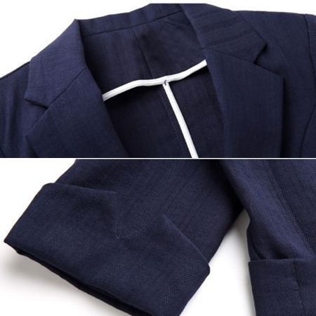 アウター ジャケット テーラード 五分袖 ロールアップ 薄手 ワンボタン 無地 シンプル ミディアム丈 大人カジュアル レディース テレワーの通販はau Pay マーケット An Allure レディース ファッション