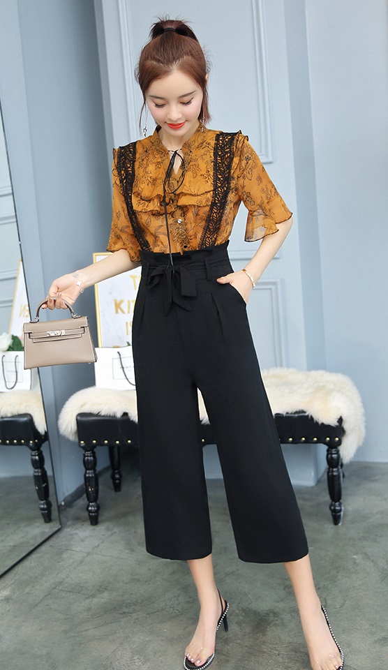 サロペット サスペンダー パンツ セットアップ 代 30代 上品 ブラウス 半袖 大人可愛い レース 透け感 シフォン 大きいサイズの通販はau Pay マーケット An Allure レディース ファッション