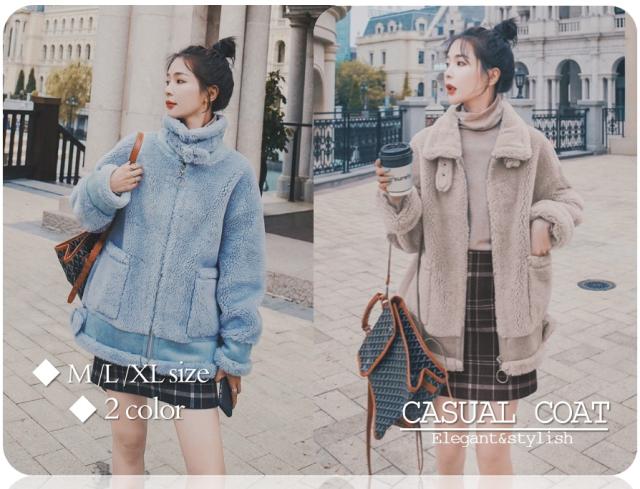 スタンドカラー コート アウター レディース おしゃれ ミドル丈 ボアアウター オーバーサイズ ゆったり 大人カジュアル キュート 秋 冬の通販はau Pay マーケット An Allure レディース ファッション