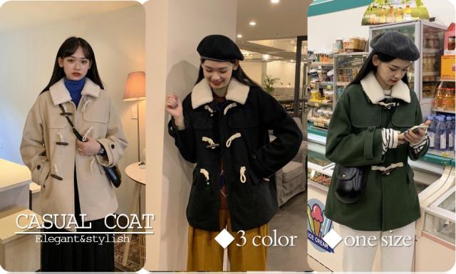 ダッフルコート アウター レディース おしゃれ もこもこ オーバーサイズ ゆったり ショート丈 大人カジュアル 大人可愛い キュート 秋冬の通販はau Pay マーケット An Allure レディース ファッション